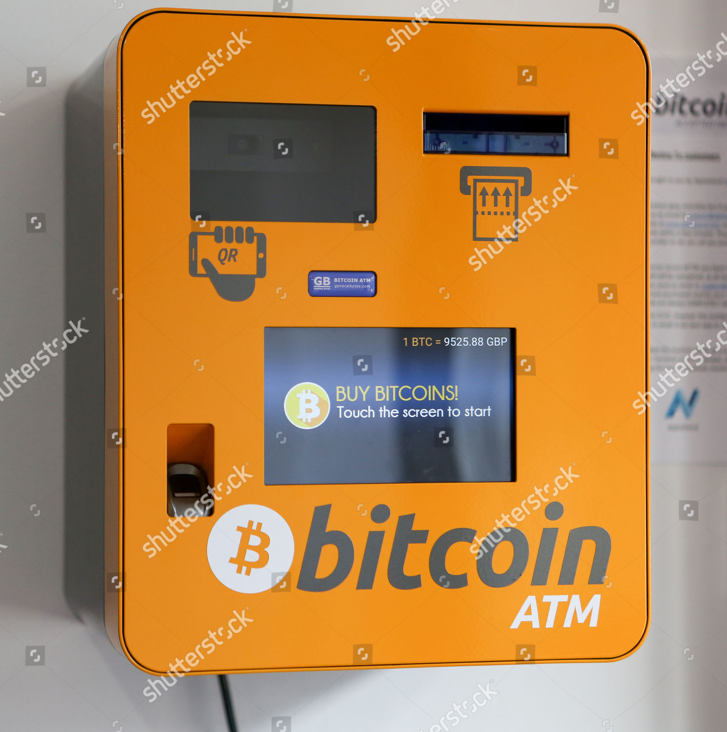 Bitcoin Machine Premises Vapour Trail Editorial Stock Photo Stock - 